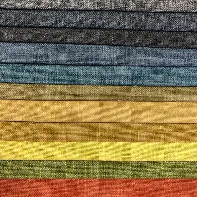 home textile slub faux linen fabric for sofa furniture cover and bedding