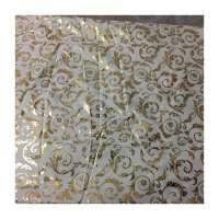 luxury gold print polyester microfiber textile fabric design latest for mattress cover